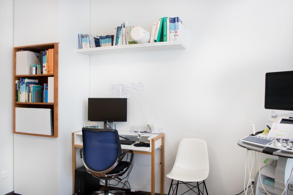 Arbeitsplatz im Behandlungsraum
